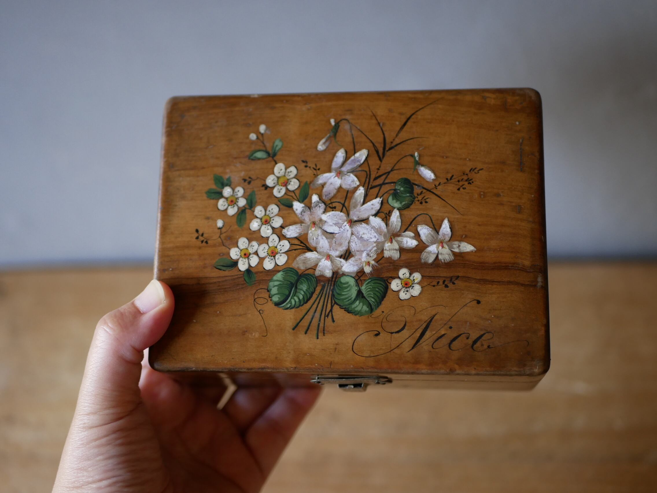 モシュリンヌ NICE ニース 木製ボックス フランスアンティーク