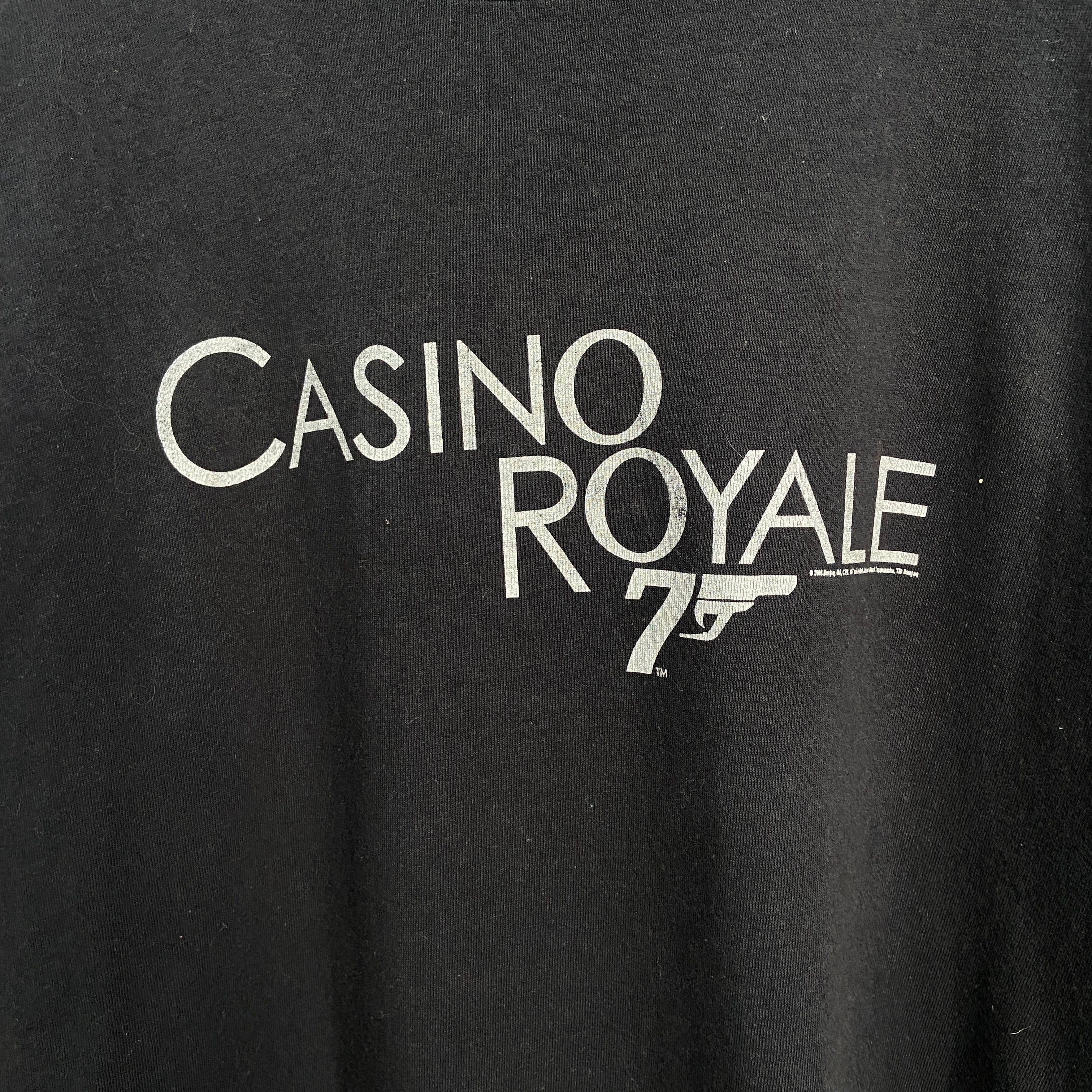 00s 007 カジノロワイヤムービーTシャツ プリントTシャツ 黒 XL | 古着