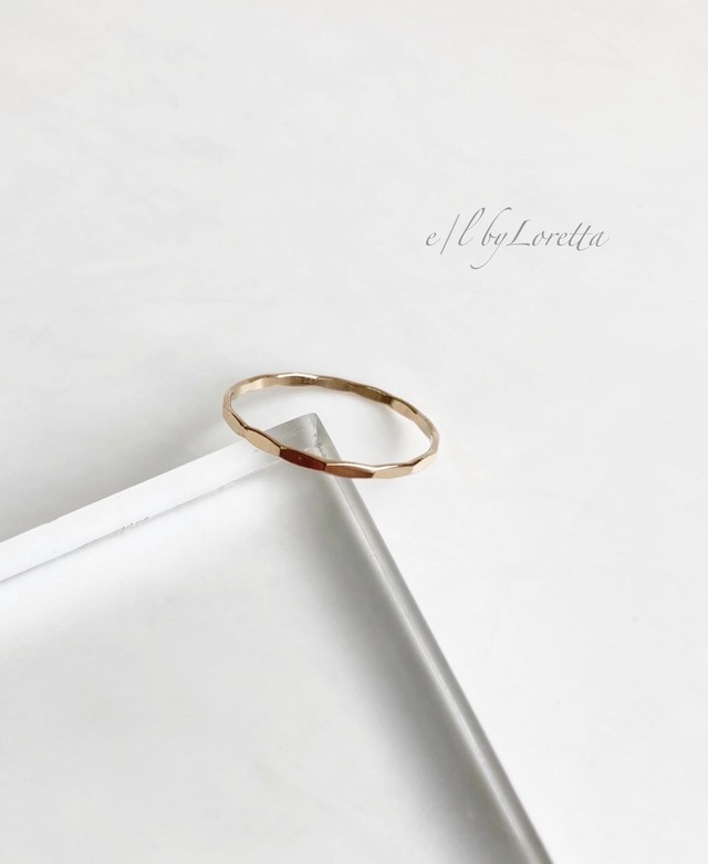 "14K gold filled" hammered Ring