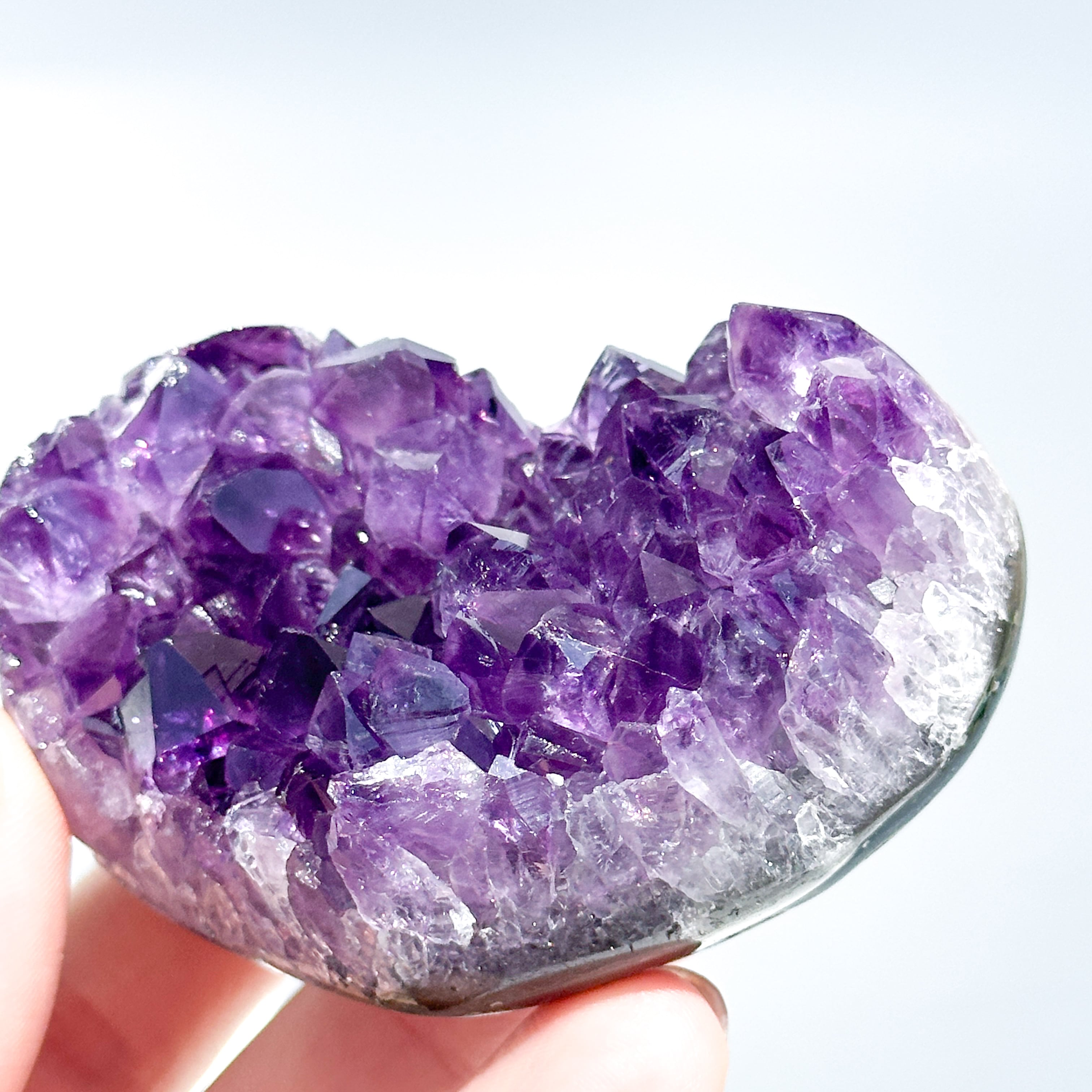 ウルグアイ産アメジスト ハート12◇ Amethyst ◇天然石・鉱石