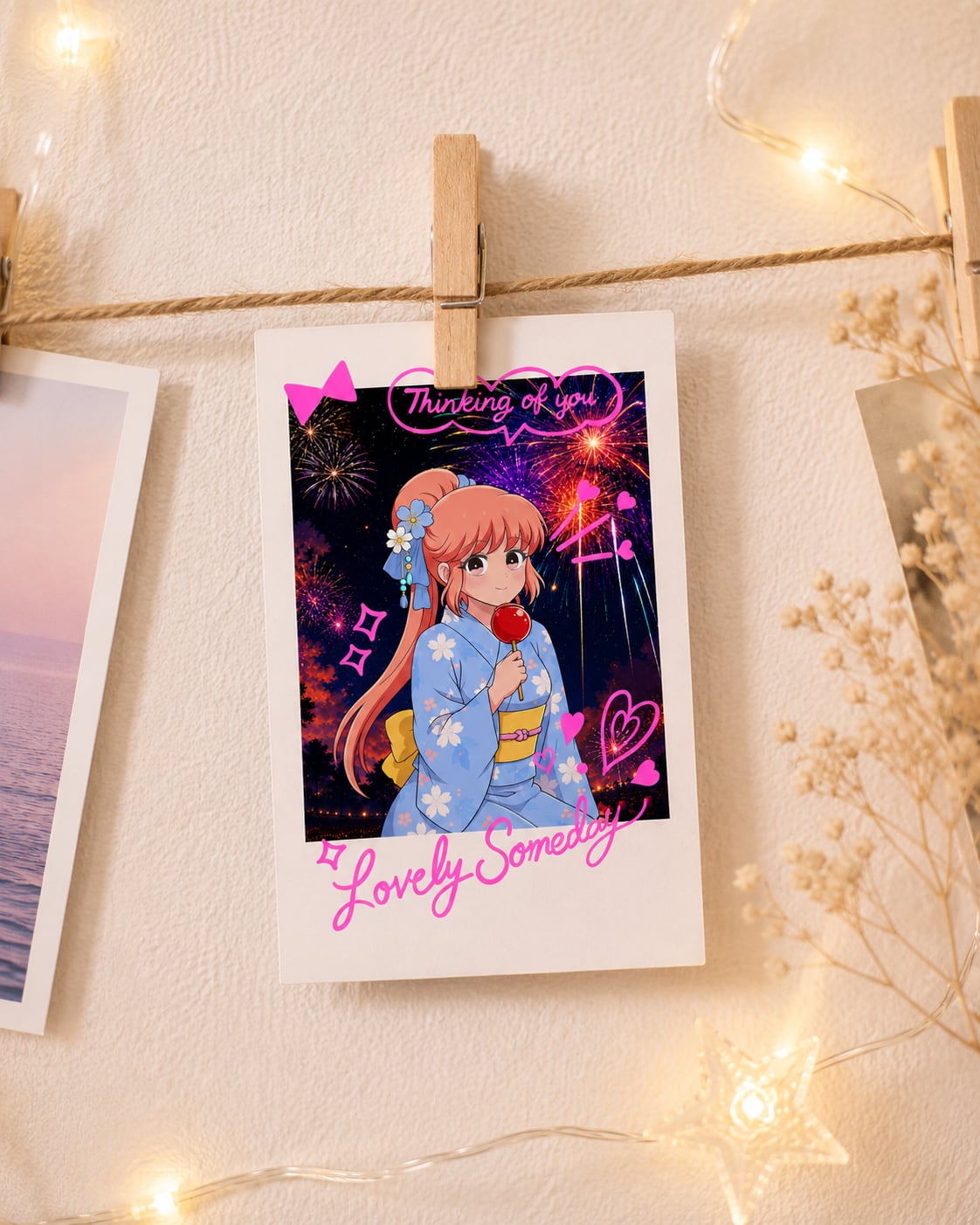 花火デートチェキ風カード | Lovely Someday Store