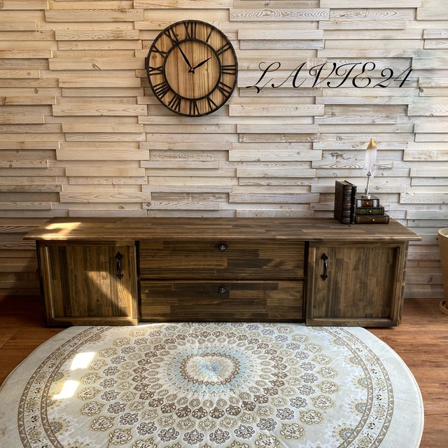 50インチ対応 160cm おしゃれ テレビ台 K  英国デザインの扉 大きな テレビボード  収納たっぷりアンティーク TV