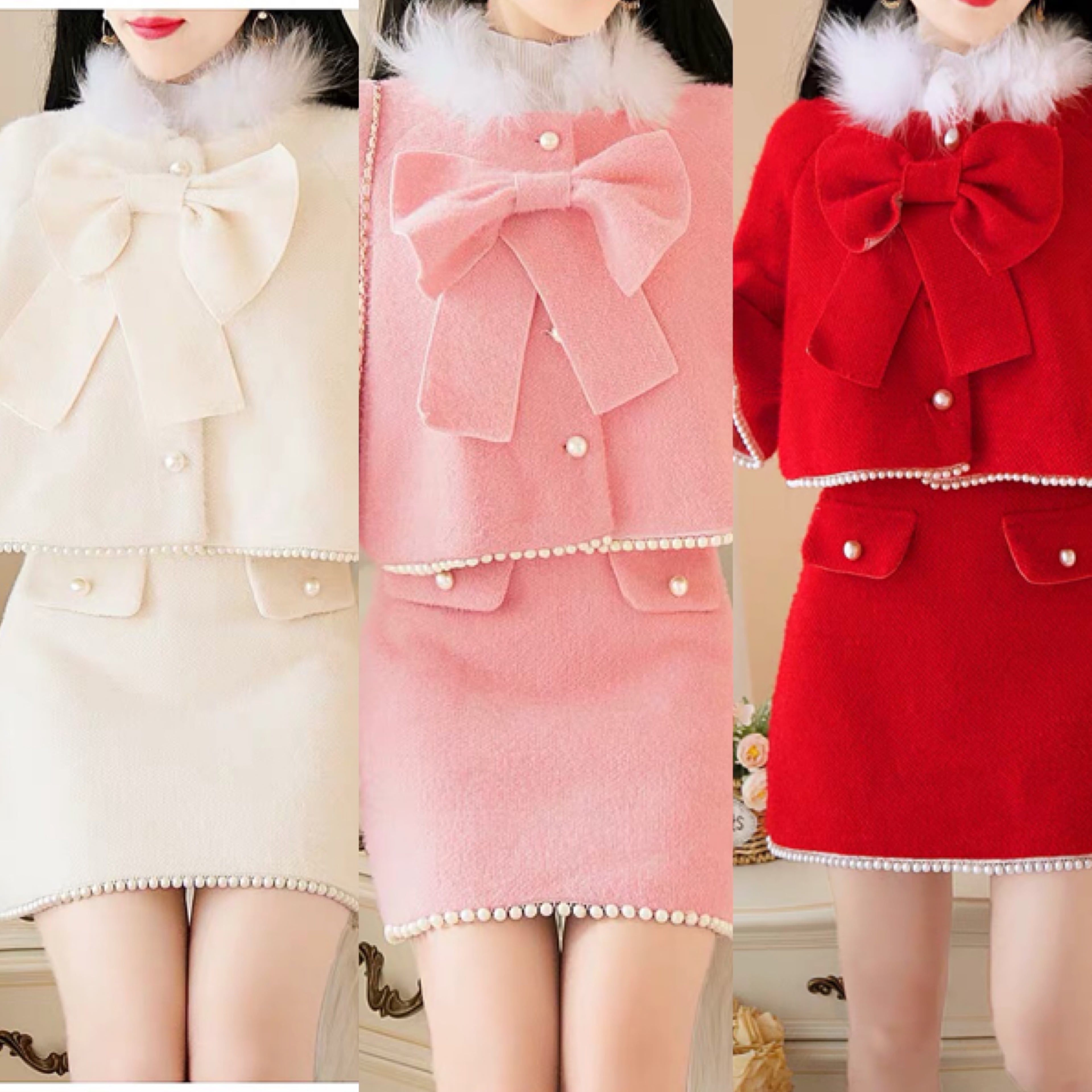 jenny fax♡ セットアップ♡ ピンク♡リボン ルック】「ジェニー ファックス」2025年春夏コレクション - WWDJAPAN