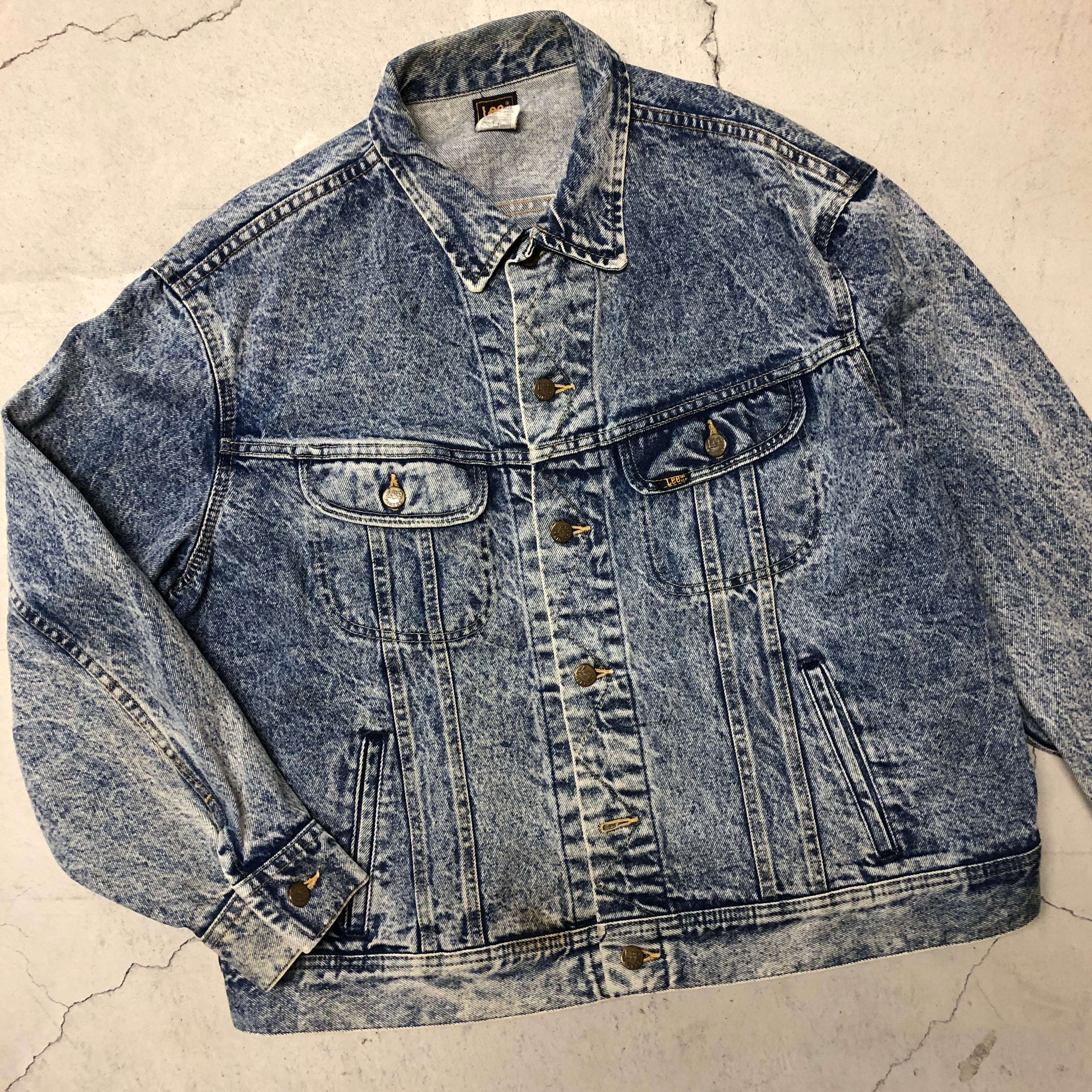 R*N様 Lee 220 DENIM JACKET 1980s 304244 ⊕1980'S LEE 220 DENIM JACKET CHEMICAL | safarionline