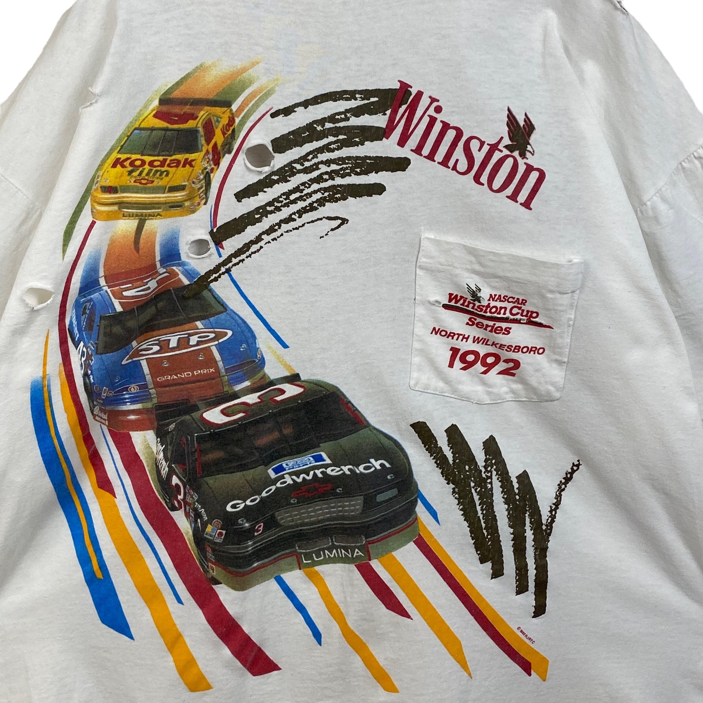 90年代ランク90年代 COMPETITORS VIEW NASCAR ナスカー レーシング 両面プリント プリントTシャツ メンズL ヴィンテージ /eaa355845
