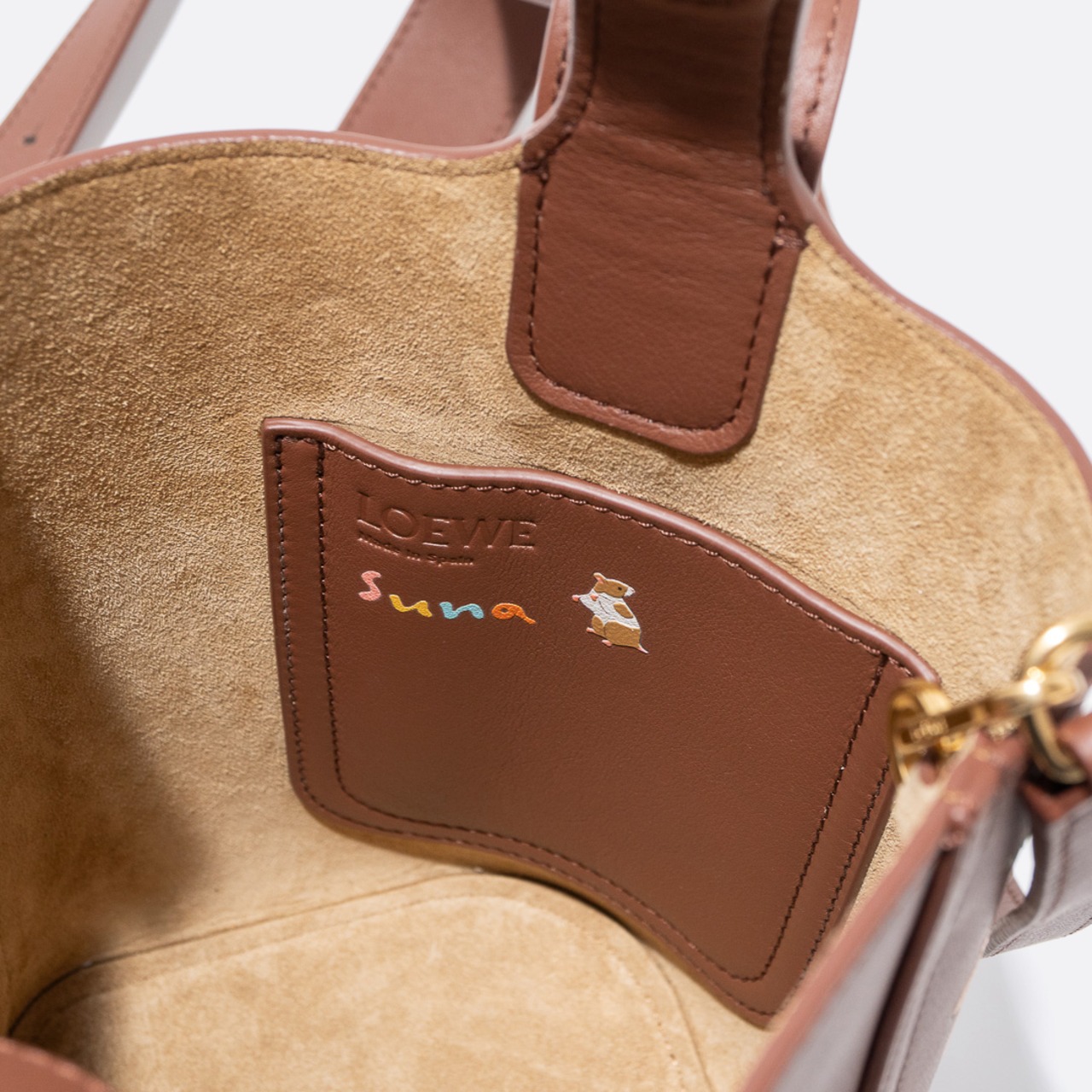 LOEWE x Suna Fujita ハムスター ペブル バケットバッグ ミニ