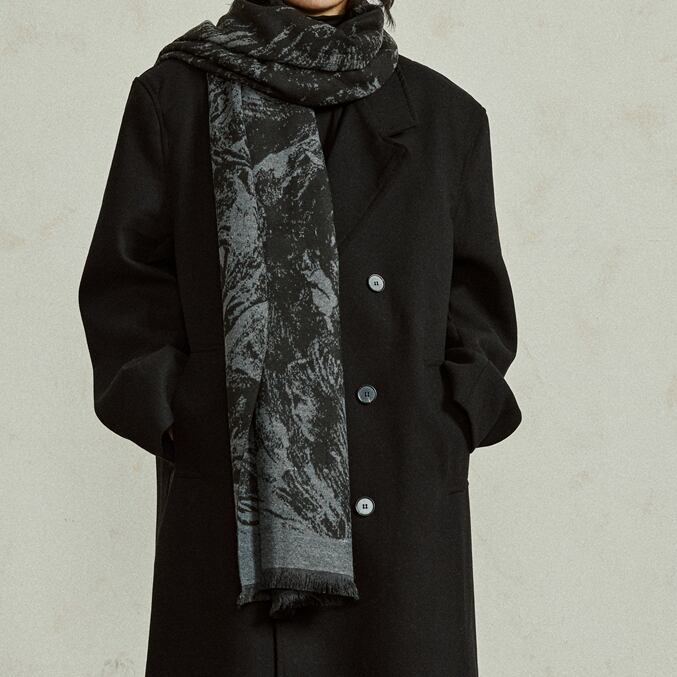 総柄ショールスカーフ ストール 10078