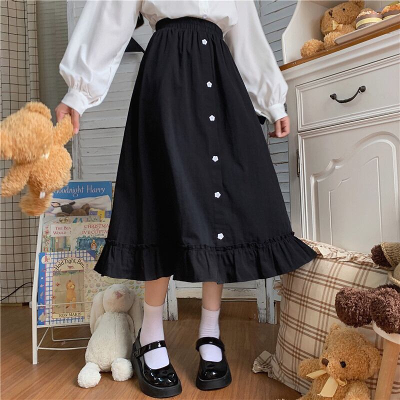 ハイウェストウェストスリムスカート スプリング 大人ガーリー スウィート キュート カジュアル 春物 萌量不足20397791731