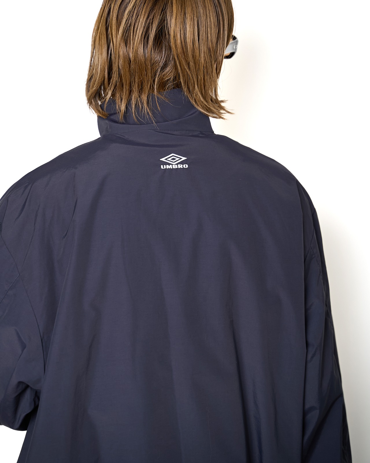 ssstein × UMBRO "COTTON NYLON POPLIN TRACK JACKET〔DARK NAVY〕"