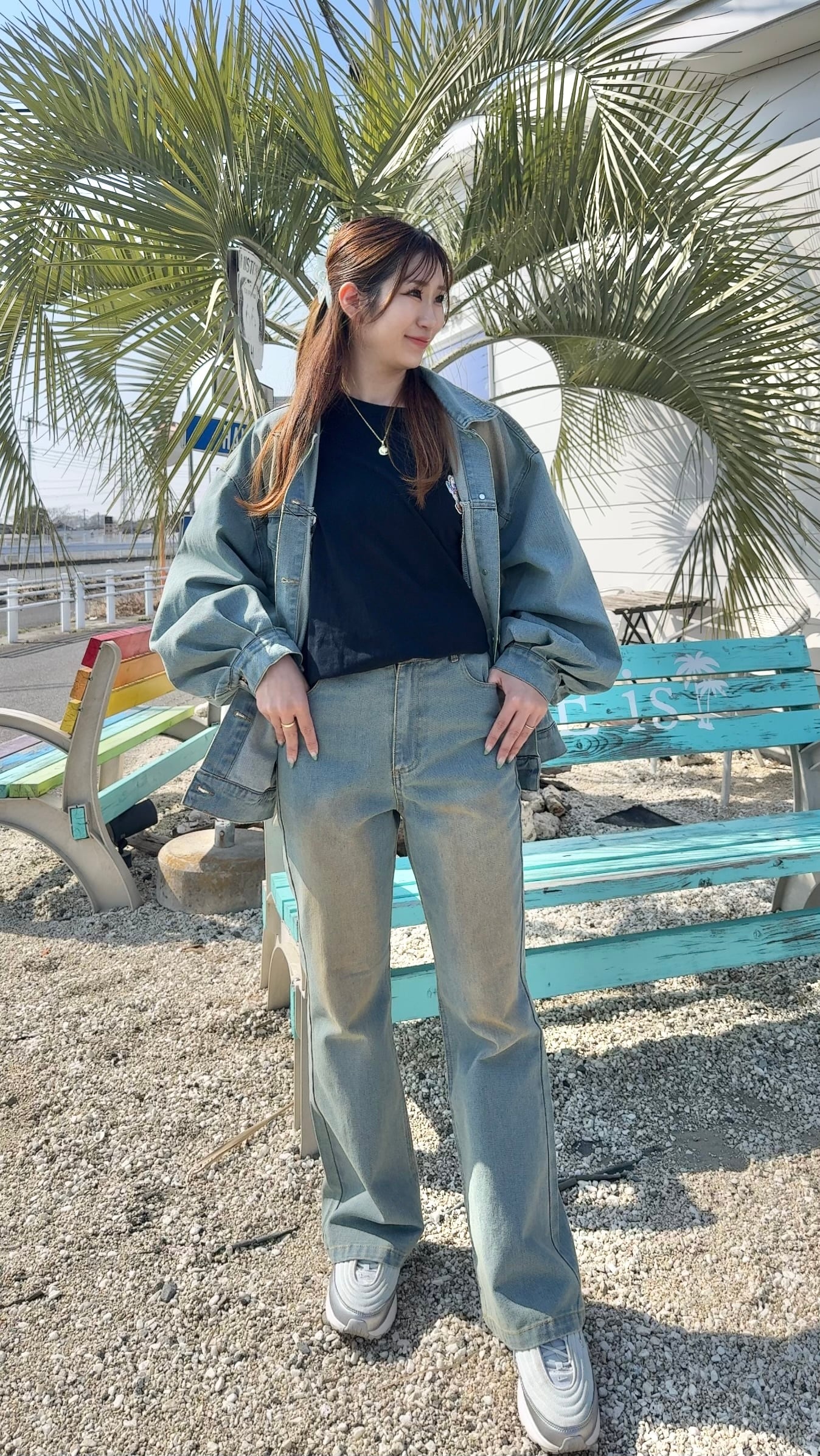 【mapuaコラボパッチ】フレアデニム¥7,750(8,525)