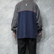 FADED GLORY switching design long sleeve tee