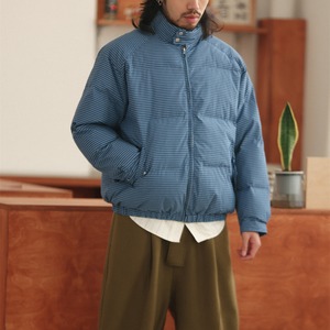 ギンガム・パフ・ダウンジャケット K5536
