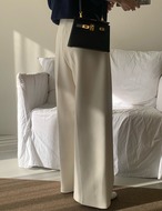 【訳あり①】Stretch Wide Pants_Ivory