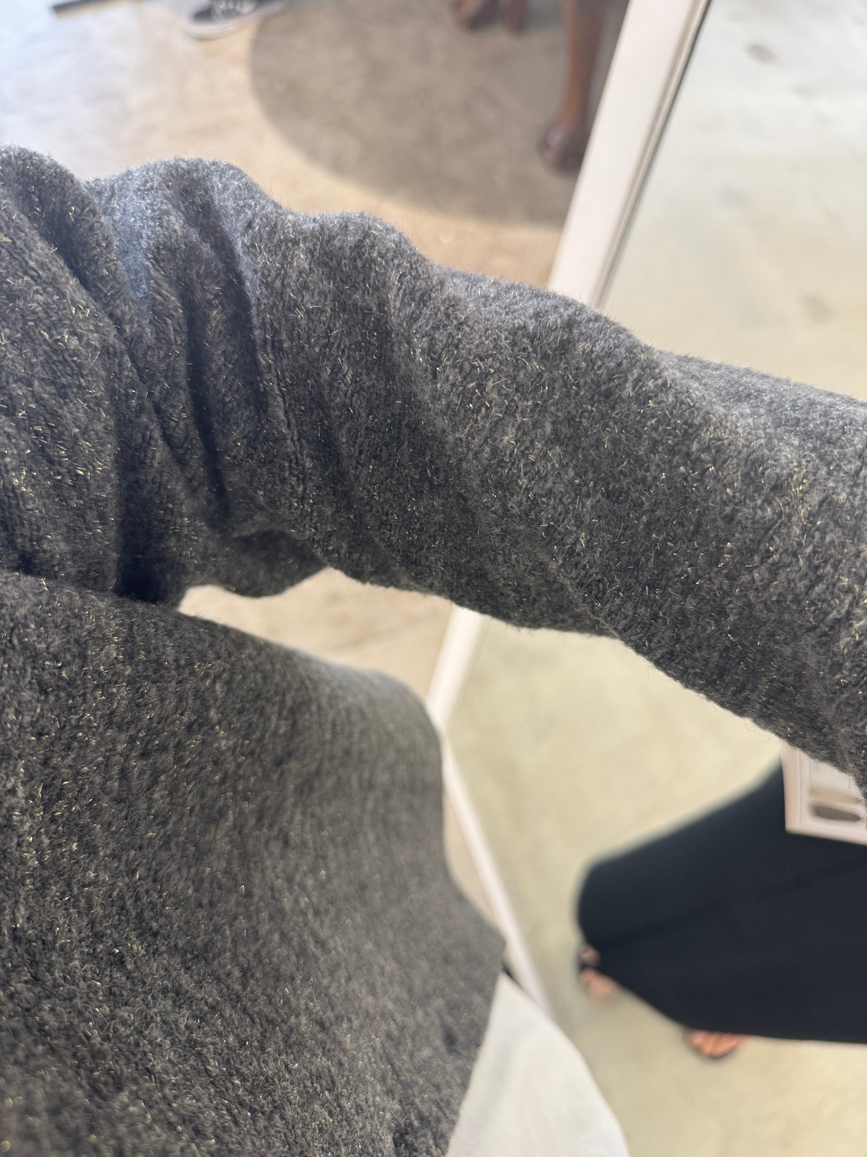 【LEMELANGE】ラメ入りスライバーニット 8551101