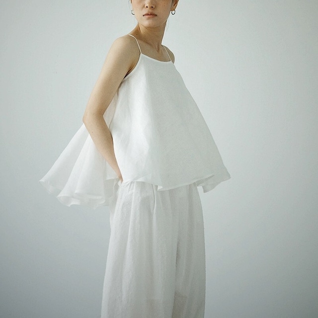 Volume Linen Lazy キャミソール [26010391]