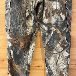 【REALTREE】カモフラージュ カモ柄 総柄 カーゴパンツ ミリタリー W32 アメリカ古着