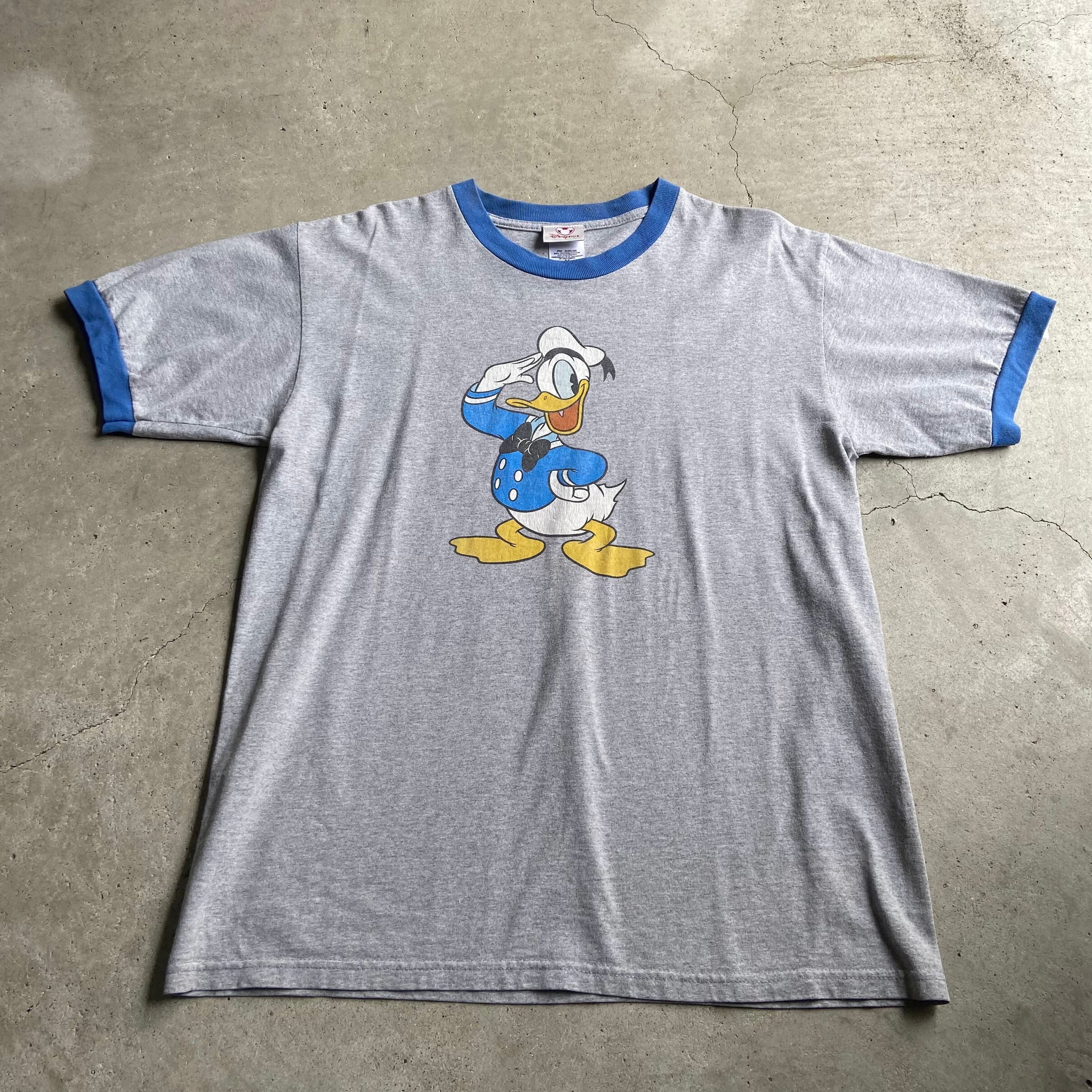 Disney Store ディズニー ドナルド ダック キャラクター リンガーT