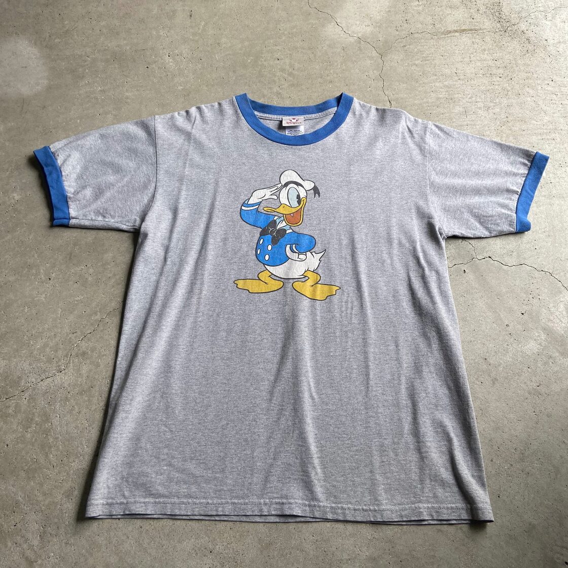 Disney Store ディズニー ドナルド ダック キャラクター リンガーT 