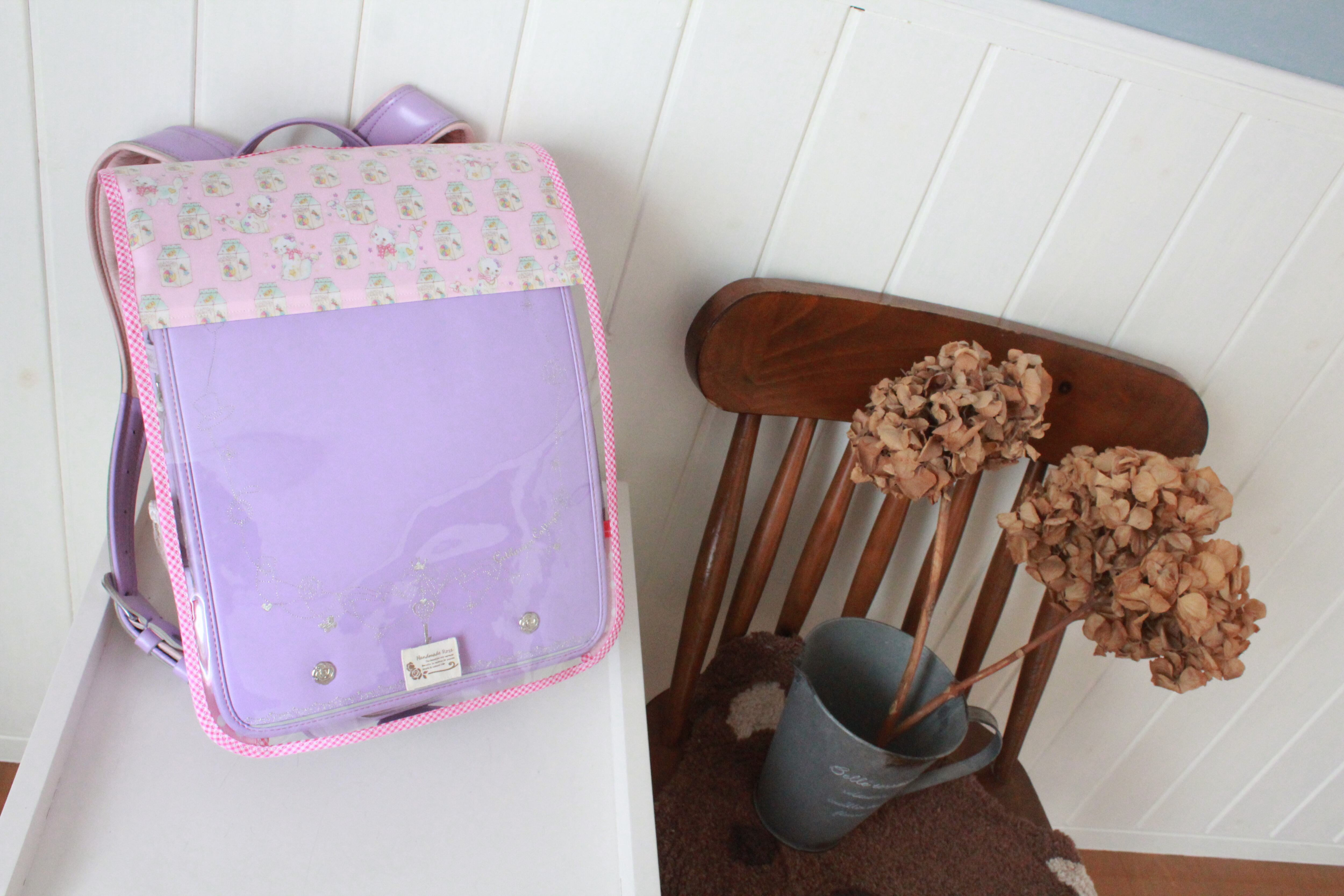 ゆめかわ ねこ ピンク ランドセル肩カバー 女子