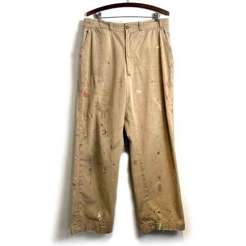 [BLUE BELL] Vintage Army Twill Chino Trousers [1950s-] Vintage Army Twill Chino Trouser
