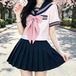 ゆめかわ♡選べる袖丈♪ピンクリボンセーラー服　seifuku74