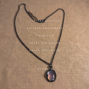 ハンドメイド 静寂の雫 ヴィンテージ ネックレス