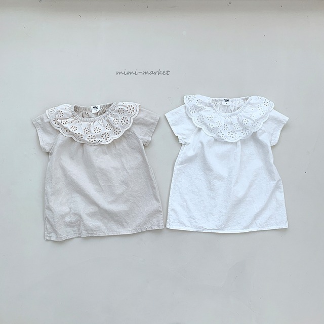 【予約】Punching lace blouse (kids) (R0408)