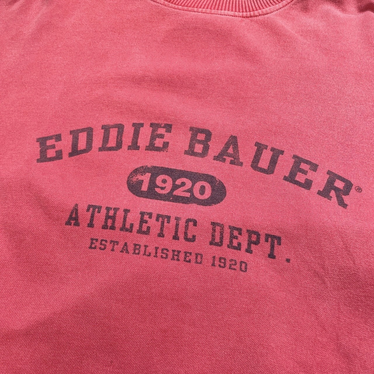 90年代 EBTEK Eddie Bauer エディーバウアー カレッジロゴプリント 