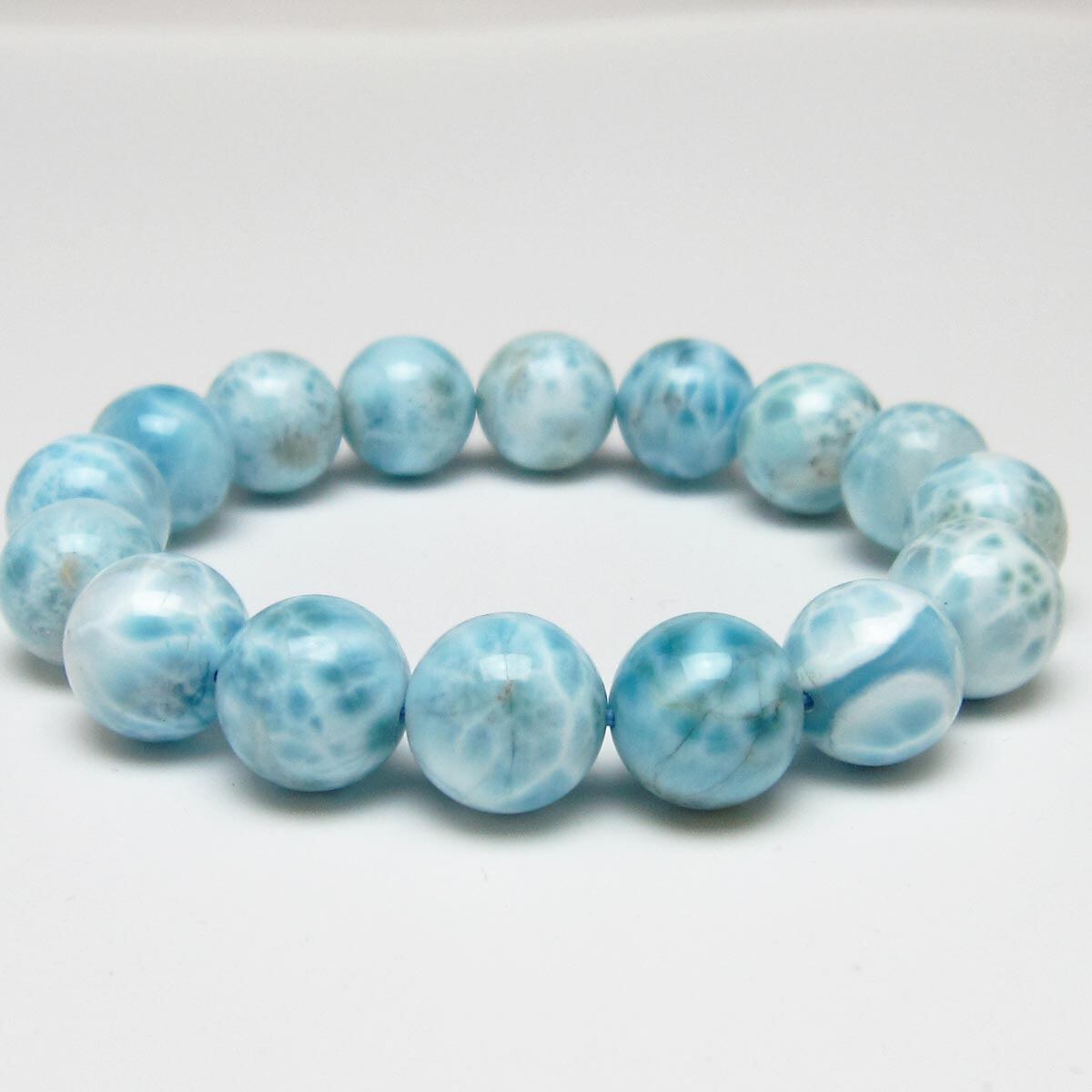 ラリマー ブレスレット 13mm 一点物 111-56527