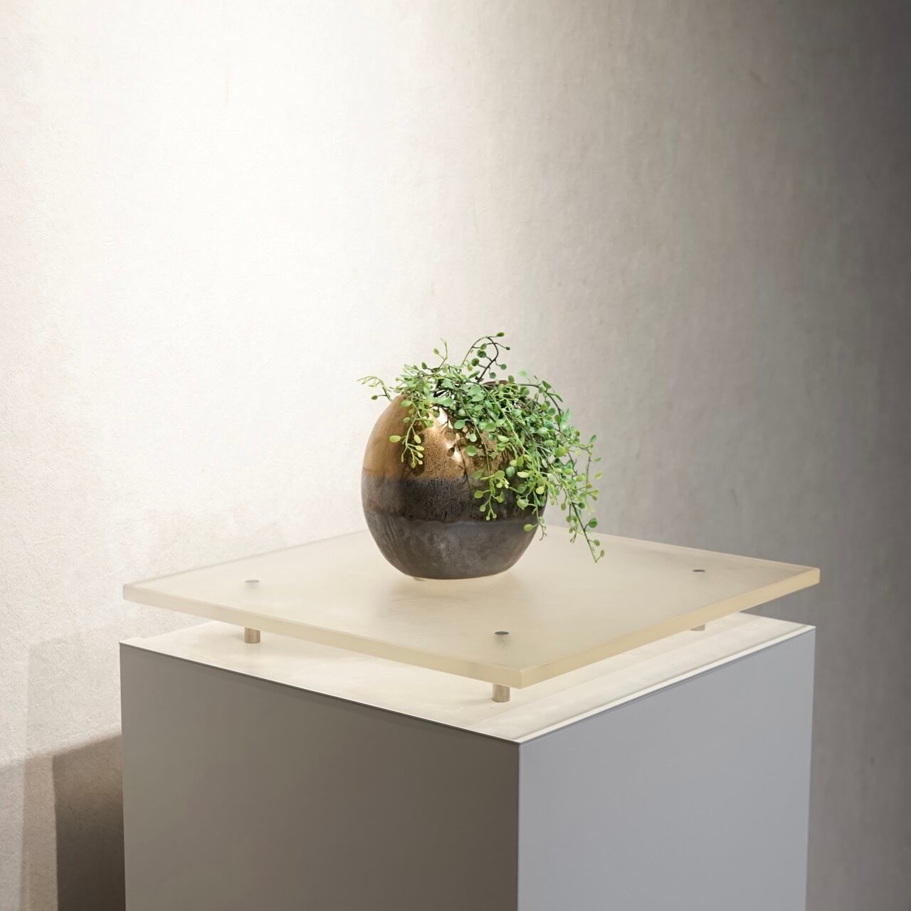 未使用】Clay JAPAN クレイ 大型フラワーベース ホワイト 高さ52