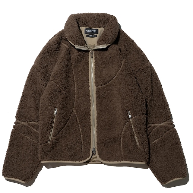 PLATEAU STUDIO 23AW Puzzle Fleece Jacket (Brown)