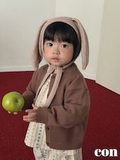 韓国子供服 / 26Autumn / CON / ウサギ帽子 / キッズ / 秋服 *free*