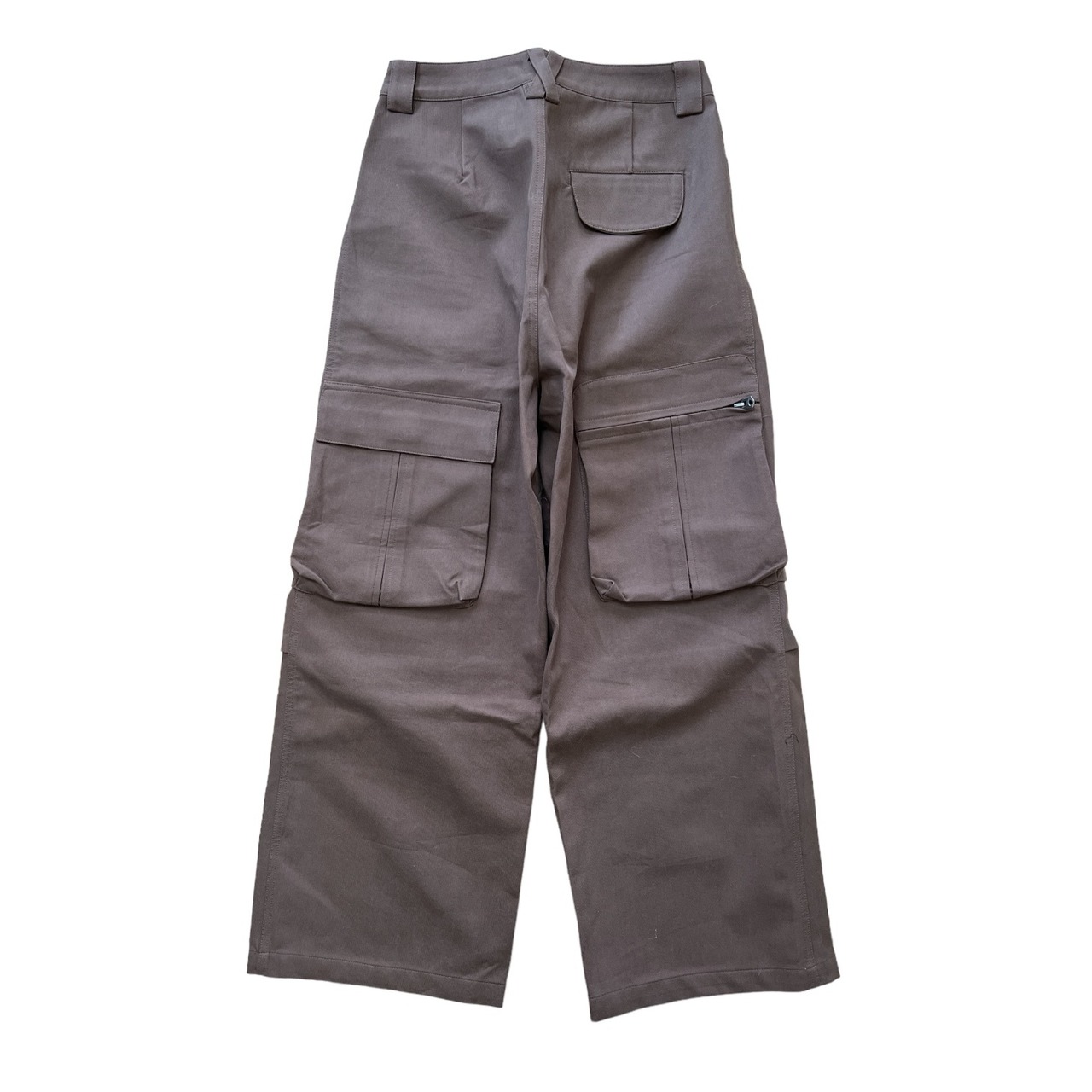 Y2K pocket design cargo pants in brown | MEGAJOULE