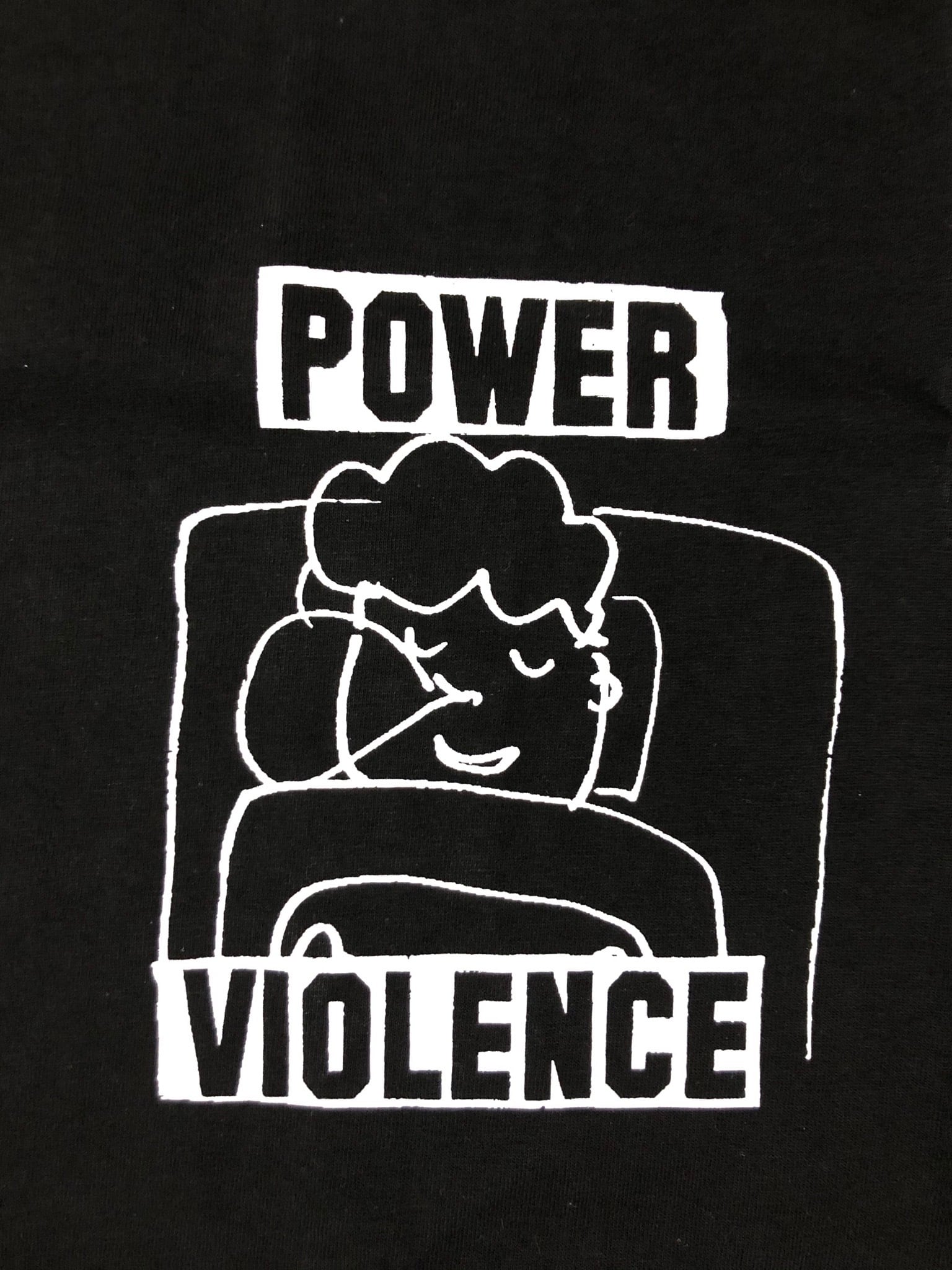POWER VIOLENCE Tシャツ(black) | maccoy_zins