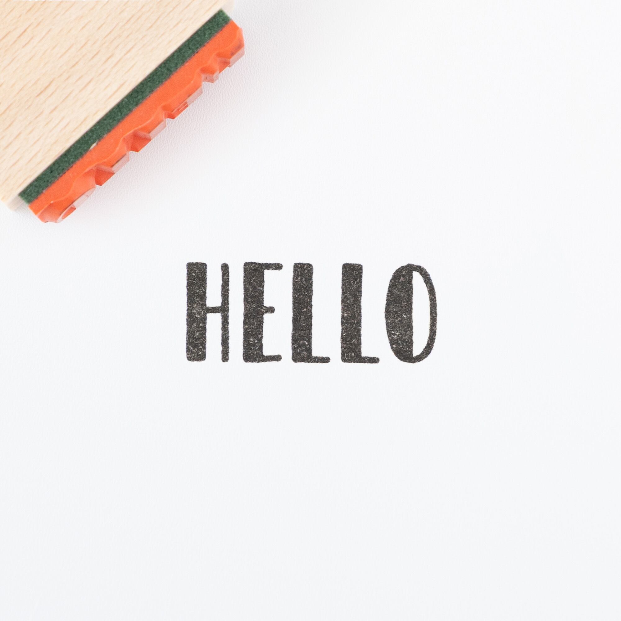 【大きな文字】HELLO_こんにちは | はんこ