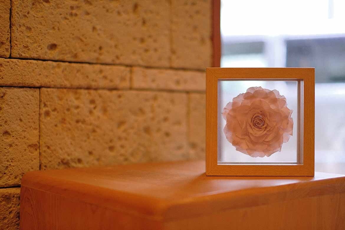 box frame art Aローズモーブピンク【Preserved】 | R＋Flower Cafe
