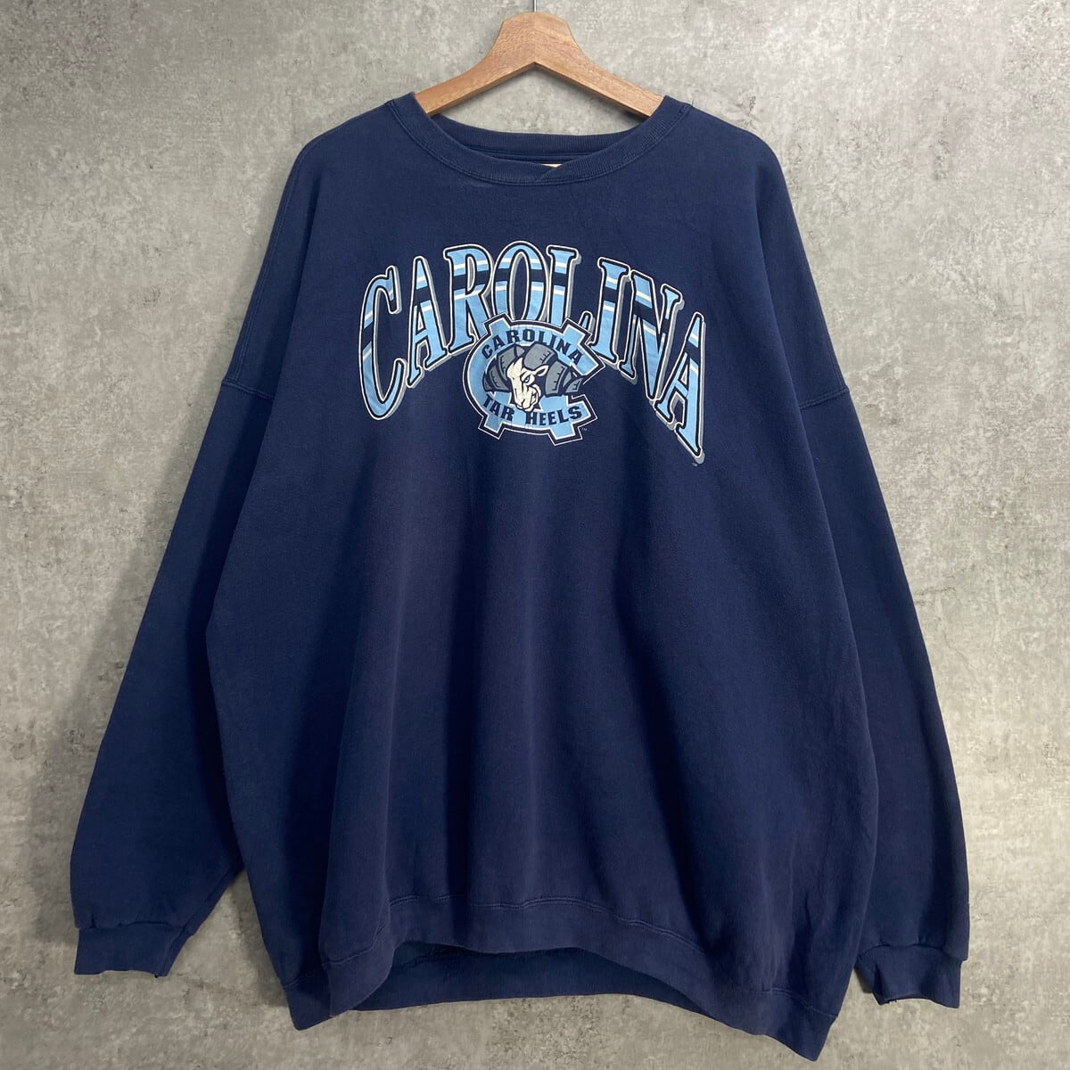 90年代 USA製 CAROLINA TAR HEELS カレッジプリント スウェットシャツ