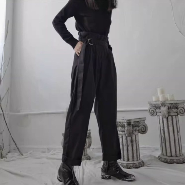 Casual wide leg baggy pants C0418