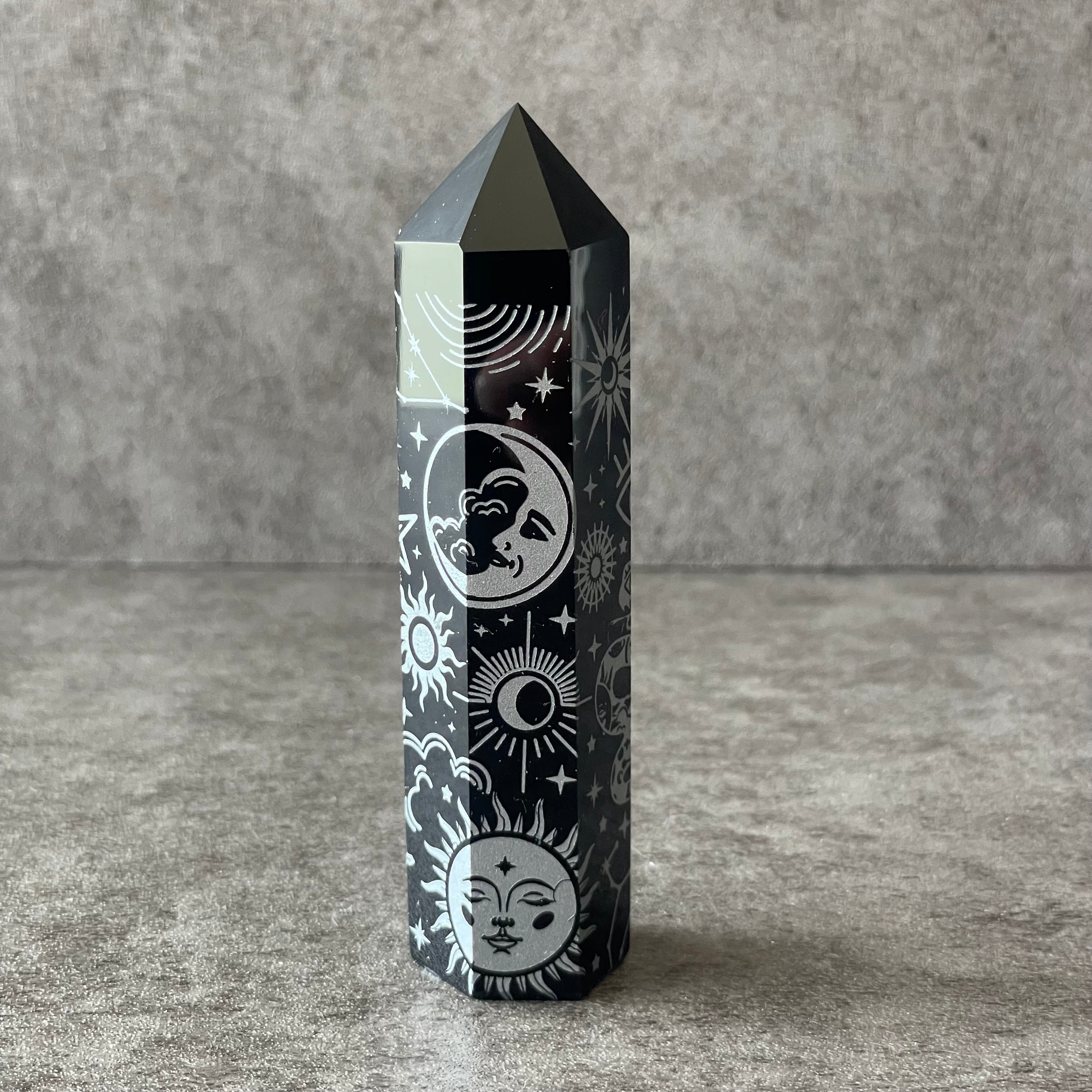 オブシディアン obsidian|ポイント point タワー|天然石 パワーストーン 鉱物 gem stone