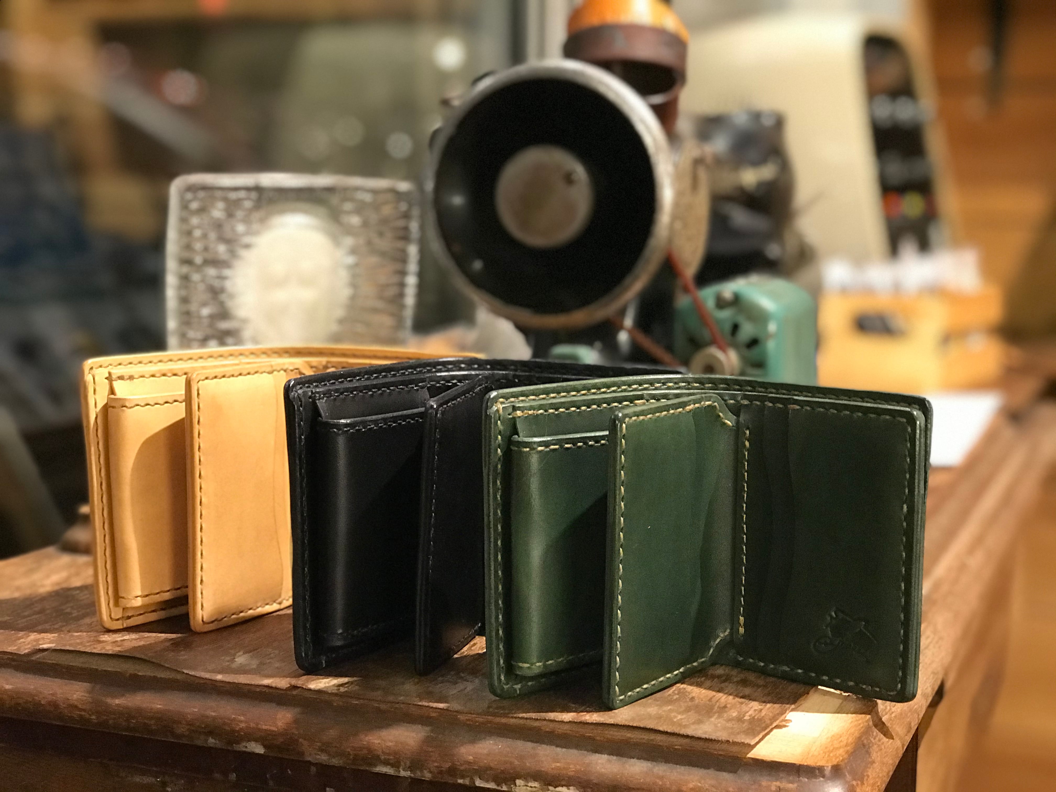 ベロ付きハーフウォレット】 | LEATHER WORK MAKE(レザーワークメイク)