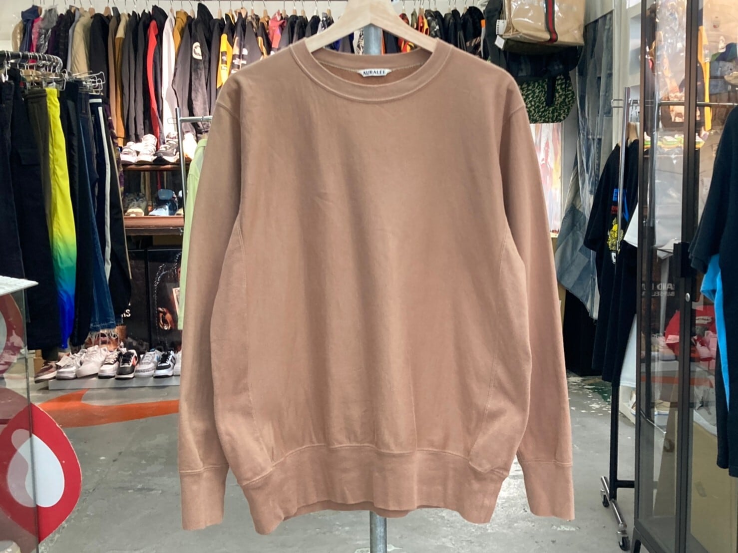 AURALEE SUPER HIGH GAUGE SWEAT PULLOVER BROWN 4 A7AP02SU 79512 ...