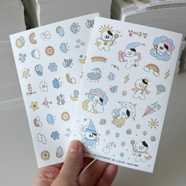 ★予約 KEYKEYMADE 〔sticker -天気の妖精-〕