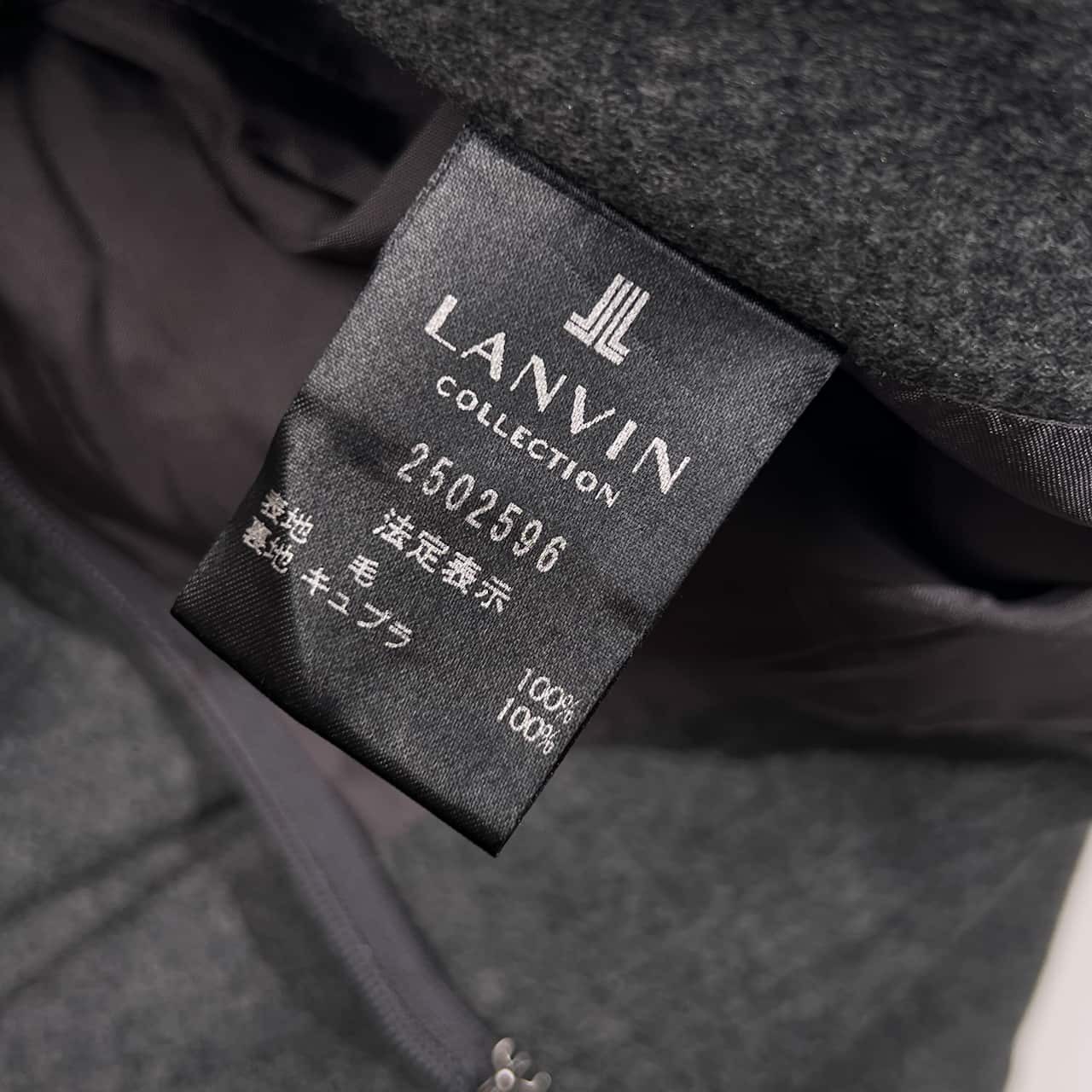 LANVIN COLLECTION ランバンコレクション ウール プリーツ スカート 38 /グレー レディース