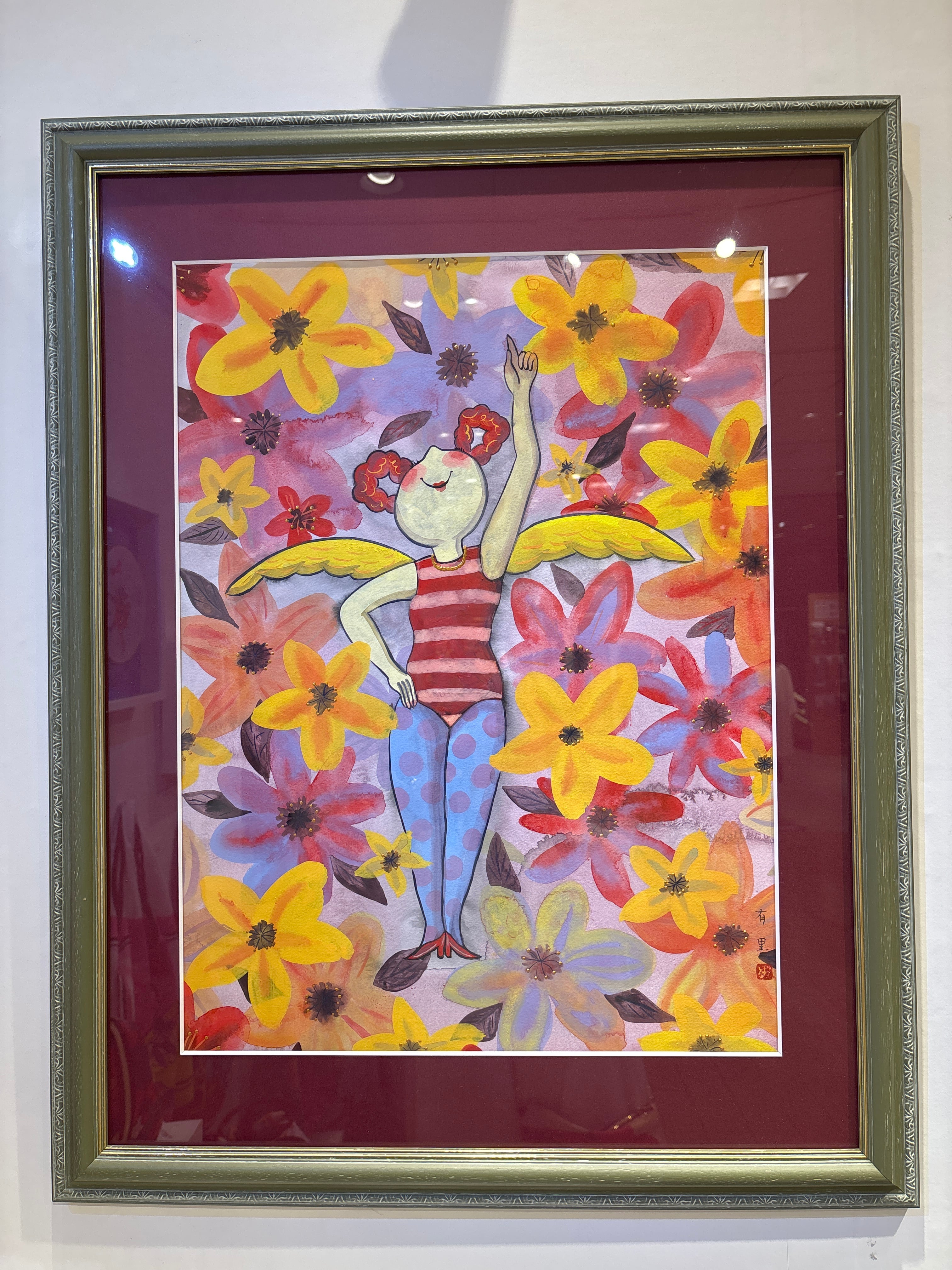 絵画〉吉永有里 「春を待つ」パステル・原画 | YURI YOSHINAGA ART
