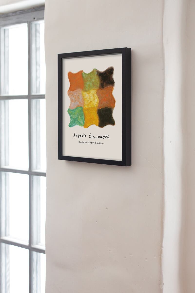 アウグスト・ジャコメッティ Abstraction in Orange, Yellow and Green