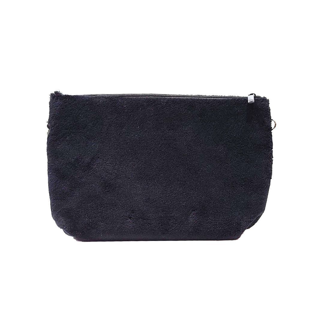 CHANEL シャネル チェーンバッグ ココマーク ブラック 黒 パイル地 