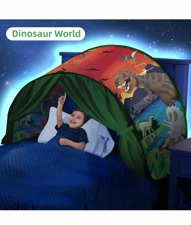 子供用ベッドテント 恐竜柄