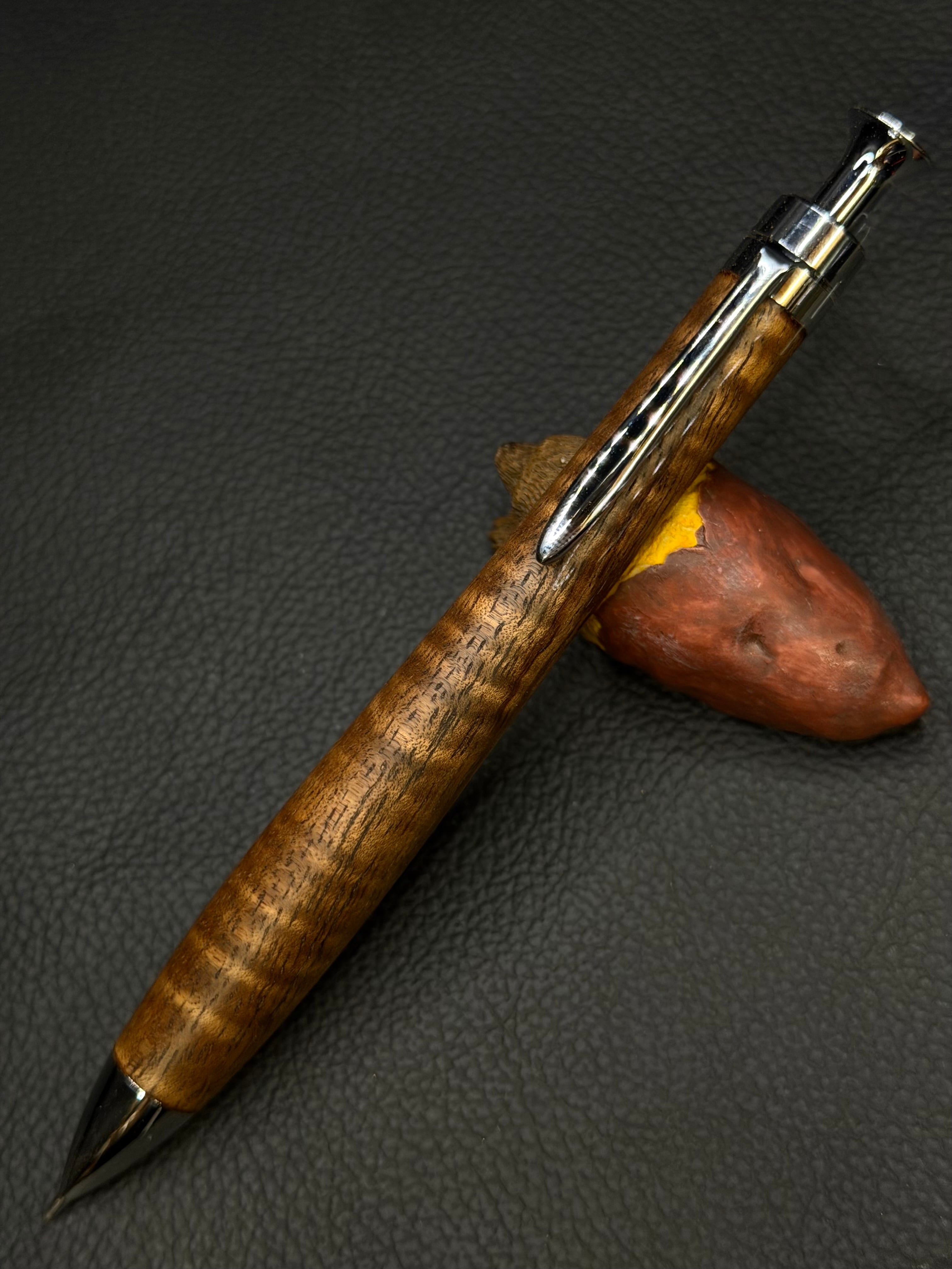 22 極上＋花梨瘤 ゴールド金具 0.5シャープペンシル orボールペン