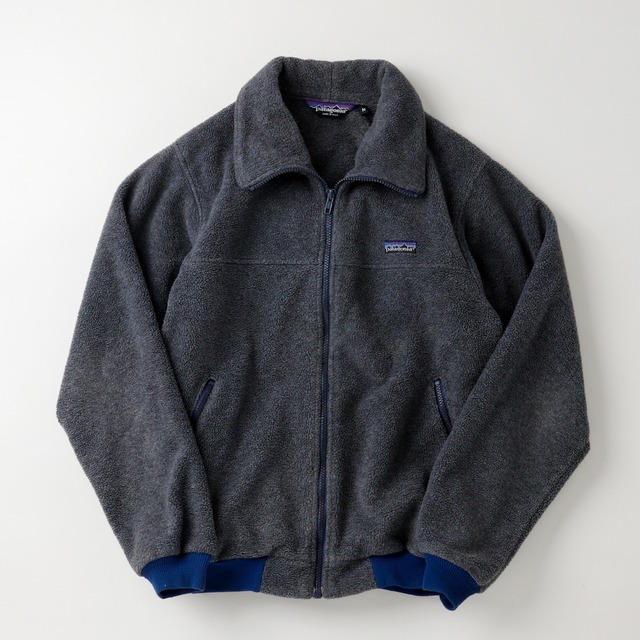 【極美品】80s Patagonia special vintage fleece jacket made in USA big size gray extra condition ／80年代 ヴィンテージ パタゴニア ボアフリース ジャケット エキストラコンディション USA製 サイズM 実寸L チャコールグレー 希少アイテム