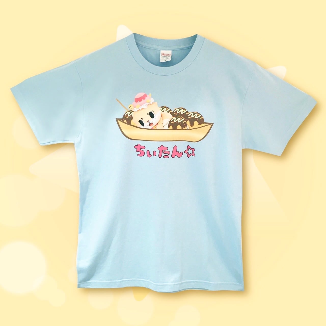 ちぃたん Tシャツ 水色 | chiitanOSAKA